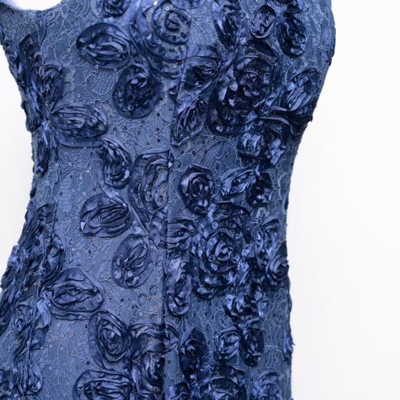 Alex Evenings - Off-The-Shoulder Sequined Lace Gown - Picture 12 of 14